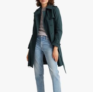 Club Monaco Viveca Trench Coat in Dark Rosemary Colour